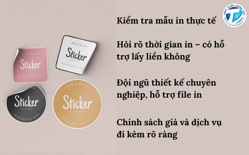 Kinh nghiệm chọn xưởng in sticker uy tín tại Hà Nội